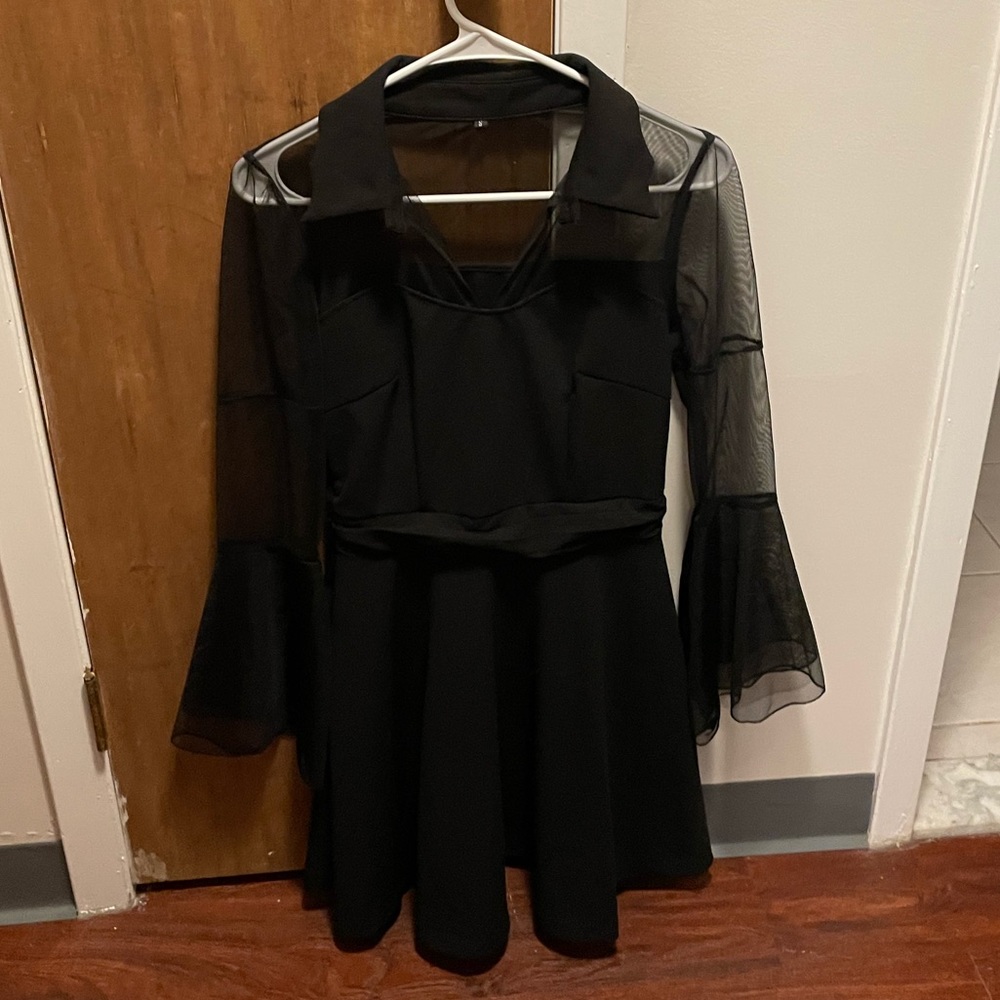 Beautiful Black Mesh Dress